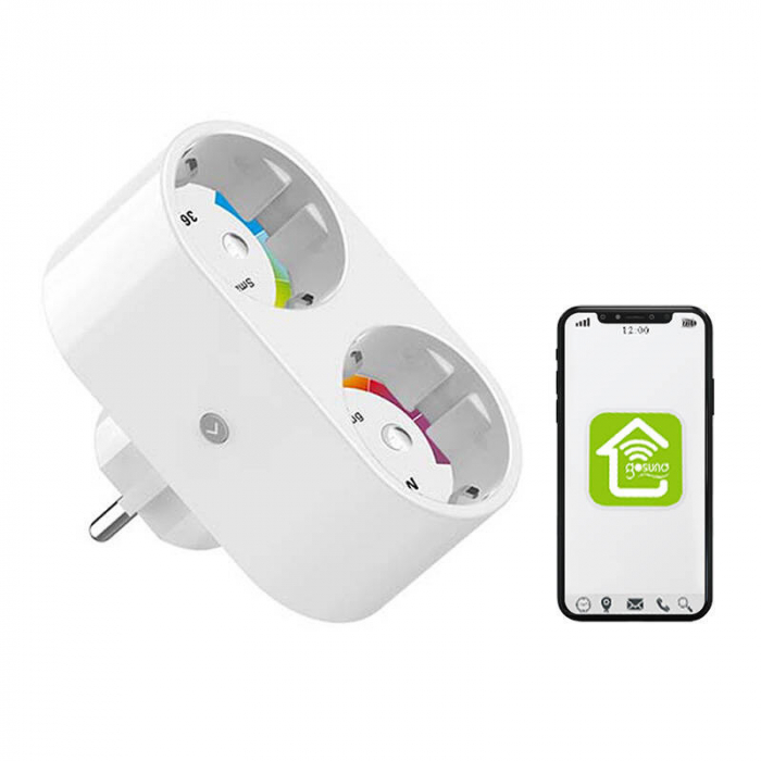 Priza inteligenta dubla WiFi Gosund SP211 3500W, Tuya [8]