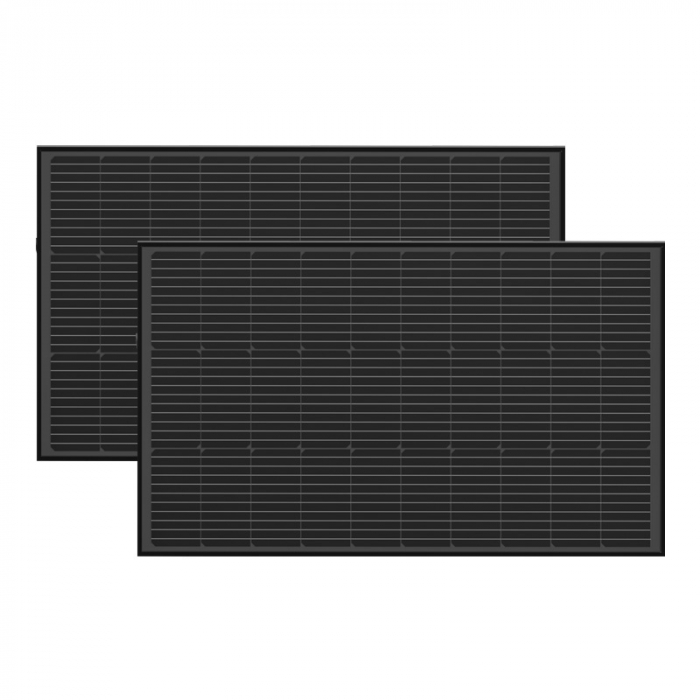 Set de panouri fotovoltaice 2x EcoFlow 100W (structura rigida) [1]