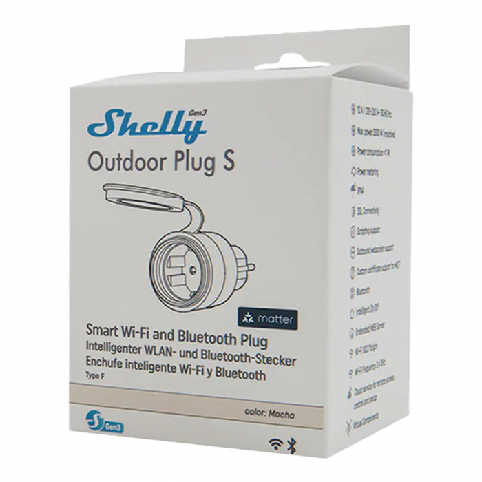 Shelly Plug S MTR Gen3 IP44 12A priza inteligenta pentru exterior [4]