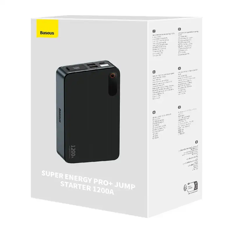 Starter auto Baseus Pro+ 1200A (negru) [9]
