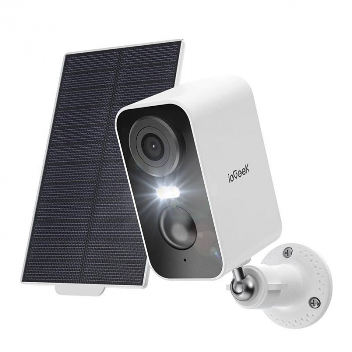 Wireless 3MP WiFi Outdoor Camera ieGeek ZS-GX3S white with solar panel [2]