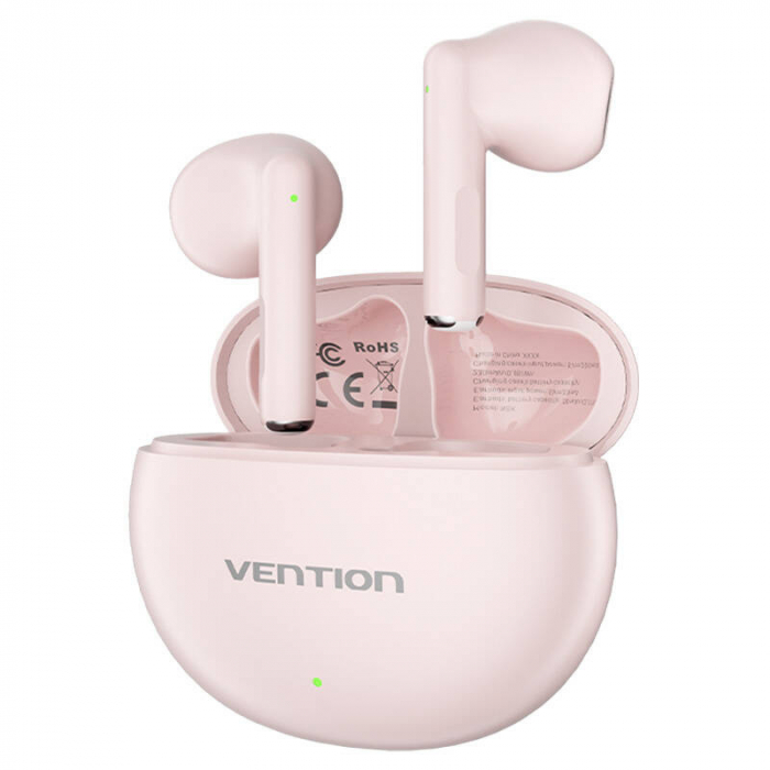 Wireless earphones, Vention, NBKP0, Earbuds Elf E06 (pink) [1]