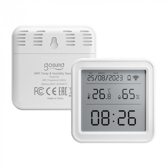 Zigbee Gosund ST17 LCD senzor inteligent de temperatura si umiditate Tuya [5]