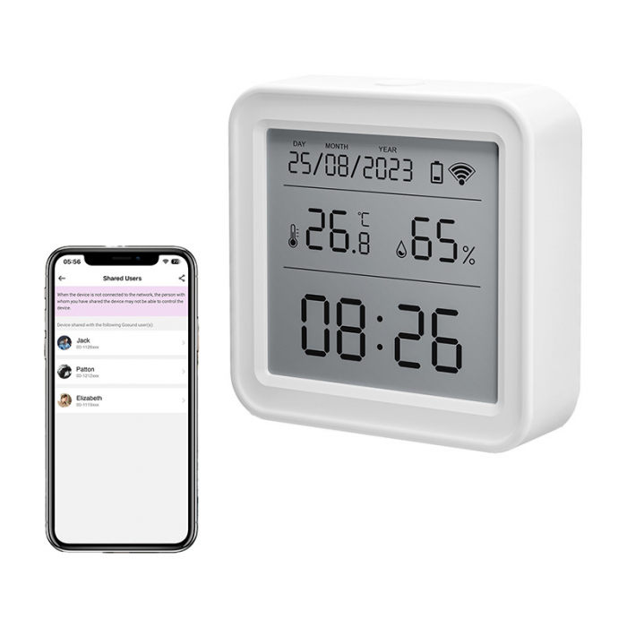 Zigbee Gosund ST17 LCD senzor inteligent de temperatura si umiditate Tuya [7]