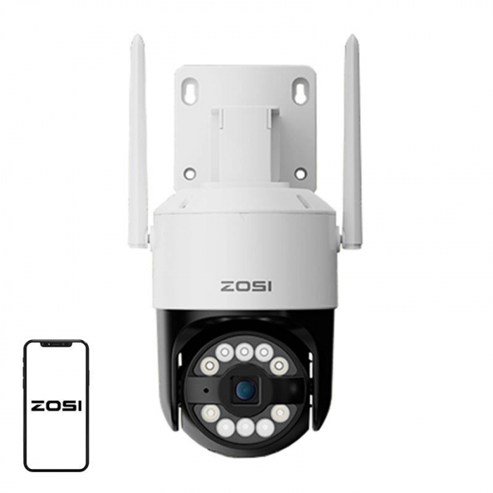 ZOSI C296 WiFi 8MP dual Pan Tilt IP66 camera de exterior + card microSD de 32GB [1]