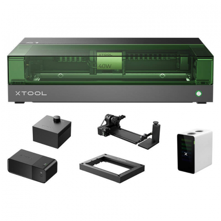 2-in-1 laser engraving machine xTool S1 40W All-in-One Kit (Black) [1]
