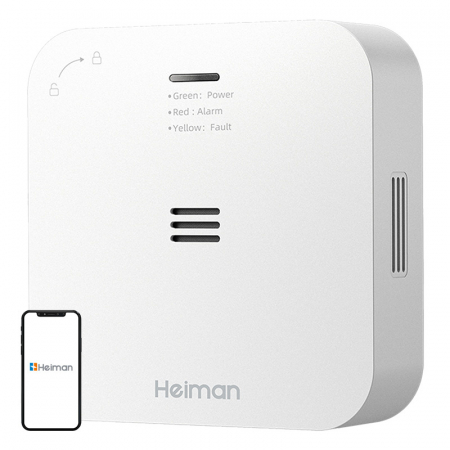 Senzori inteligenti - Alarma fara fir CO Heiman HM-720ES-W Interlinked