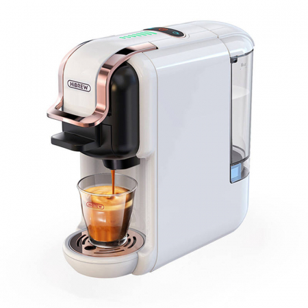 Expresoare de cafea - Aparat de cafea cu capsule 5 in 1 HiBREW H2B (alb)