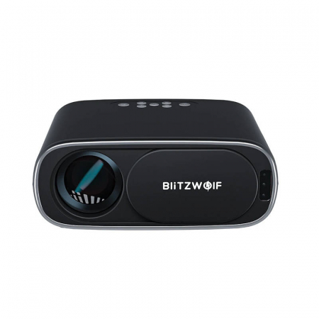 BlitzWolf BW-V4 1080p LED proiector/proiector, Wi-Fi + Bluetooth (negru) [1]