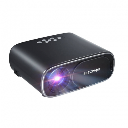 BlitzWolf BW-V4 1080p LED proiector/proiector, Wi-Fi + Bluetooth (negru) [2]