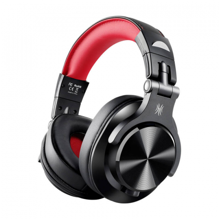 Casti cu Fir HiFi - Casti cu fir Oneodio A71 (negru si rosu)