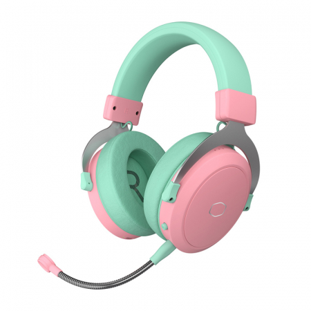 AUDIO & VIDEO - Casti de gaming Cooler Master CH351-MC (verde-roz)