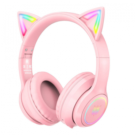 AUDIO & VIDEO - Casti de gaming ONIKUMA B90 roz