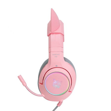 Casti de gaming ONIKUMA K9 Pink RGB [3]