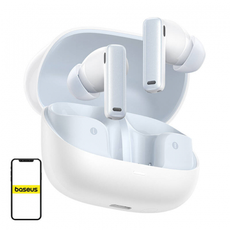 Casti Wireless - Casti fara fir TWS Baseus Bowie M2s (alb)