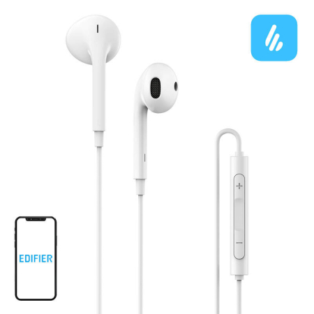 Casti cu Fir HiFi - Casti in-ear cu fir Edifier P180, USB-C (alb)