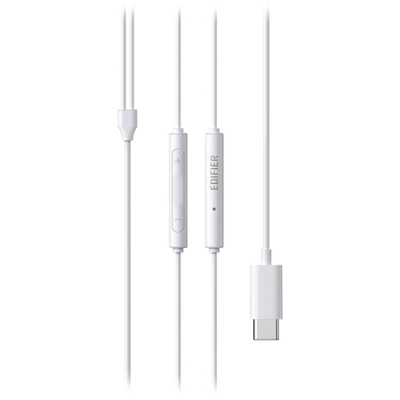 Casti in-ear cu fir Edifier P180, USB-C (alb) [5]