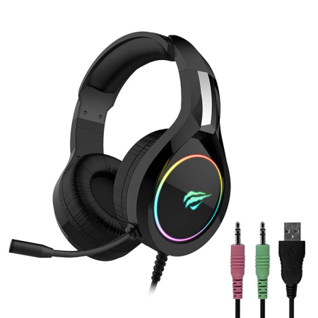 Casti pentru jocuri Havit GAMENOTE H2232D RGB USB+3.5mm [1]