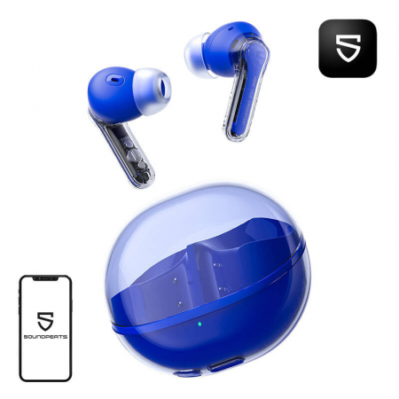 AUDIO & VIDEO - Casti Soundpeats Clear (albastru)