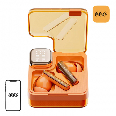 AUDIO & VIDEO - Casti TWS QCY MeloBuds Neo T31 (portocalii)