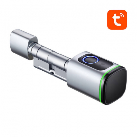 Controlul accesului - Cilindru de blocare digitala Avatto SDL-S1-S90 90mm Silver