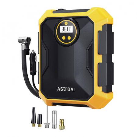 Compresor de aer AstroAI CZK-3674 12V DC 100PSI (galben) [1]