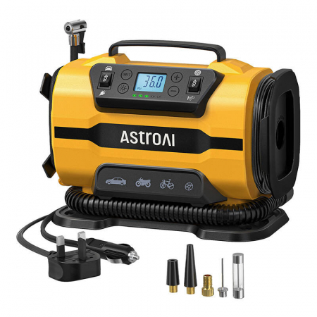 Compresor de roti portabil AstroAI ATJ-8366150 PSI 12V DC/110V AC [1]