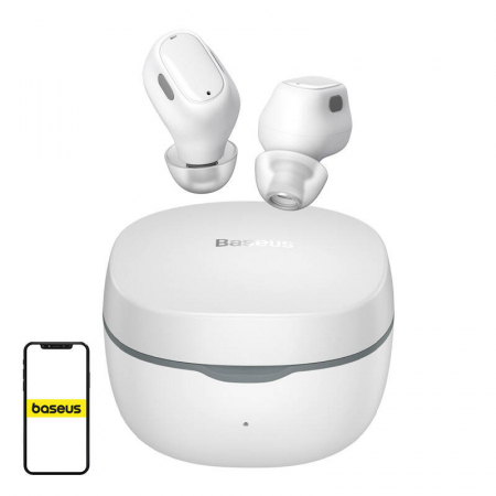 Casti Wireless - Earphones TWS Baseus Bowie WM01 (white)