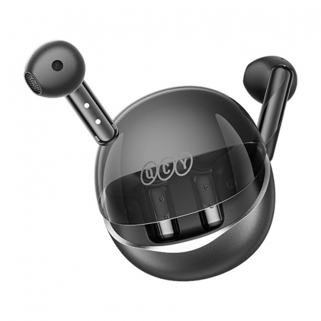 Earphones TWS QCY AilyBuds Clear T32 (black) [2]
