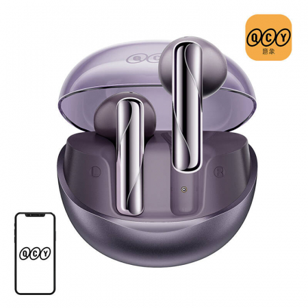 AUDIO & VIDEO - Earphones TWS QCY AilyBuds Clear T32 (purple)