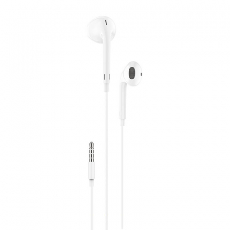 Casti cu Fir HiFi - Foneng T34 in-ear, casti cu fir, mini jack 3.5mm, telecomanda (alb)
