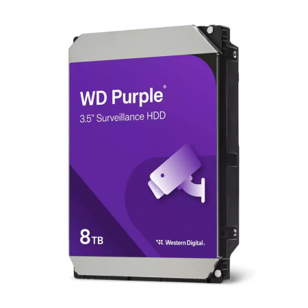 HDD Video Surveillance - HDD SATA 8TB 6GB/S 256MB/PURPLE WD85PURZ WDC