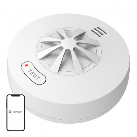 Senzori inteligenti - Heiman HM-5HW Alarma cu senzor de caldura fara fir interconectat
