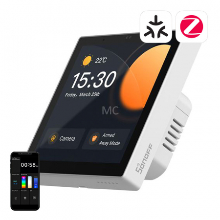 Smart Home Gadget - intrerupator de perete Sonoff NSPanel Pro (alb)
