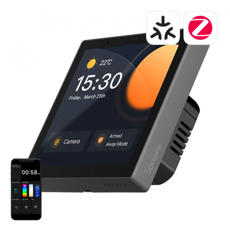 Smart Home Gadget - intrerupator de perete Sonoff NSPanel Pro (negru)