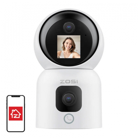 Supraveghere Video Acasa - IP Indoor Camera ZOSI C528M WiFi 5G Dual 6MP