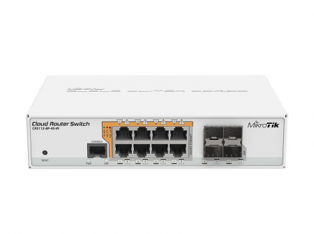 Switches - NET ROUTER/SWITCH 8PORT 1000M/4SFP CRS112-8P-4S-IN MIKROTIK