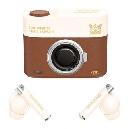 ONIKUMA T18 Bluetooth In-Ear Earphones Brown [1]