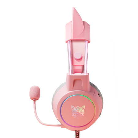 ONIKUMA X15Pro Casti de gaming roz / urechi de pisica [3]