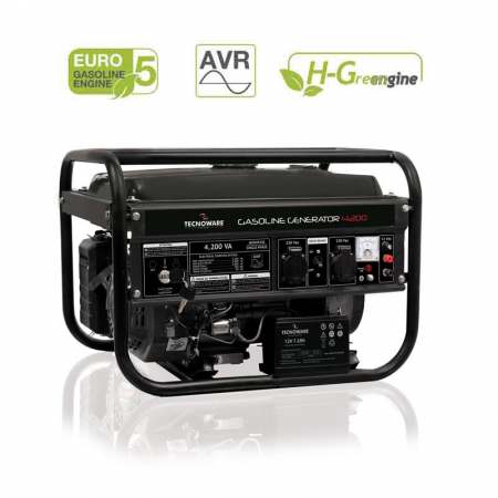 Power Generators - PETROL GENERATOR 4200VA/FGE4200E TECNOWARE