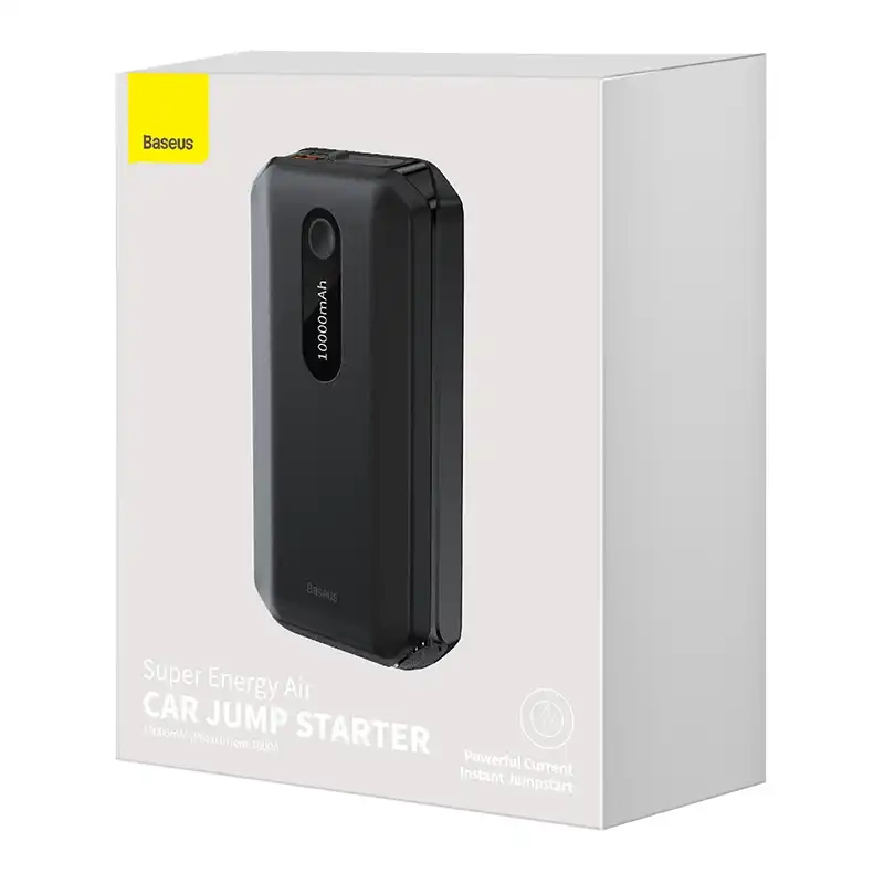 Powerbank / Baseus Super Energy Car Jump Starter, 10000mAh, 1000A, USB (negru) [6]