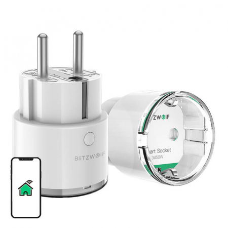 Smart Home Gadget - Priza inteligenta Blitzwolf BW-SHP6 Pro, WiFi, 15A, 3450W