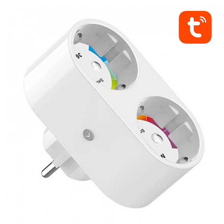 Priza inteligenta dubla WiFi Gosund SP211 3500W, Tuya [4]