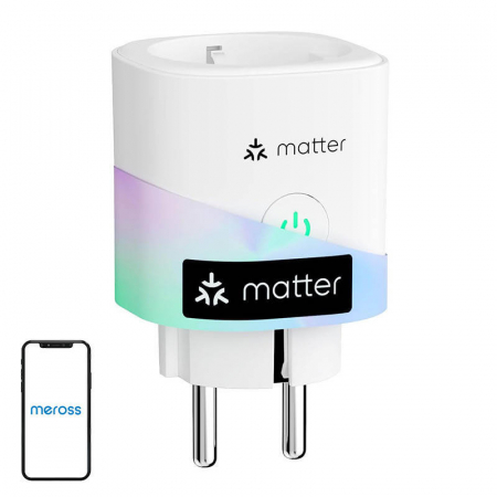 Prize inteligente - Priza inteligenta MEROSS MSS315MA-EU, monitorizare energie (Matter)