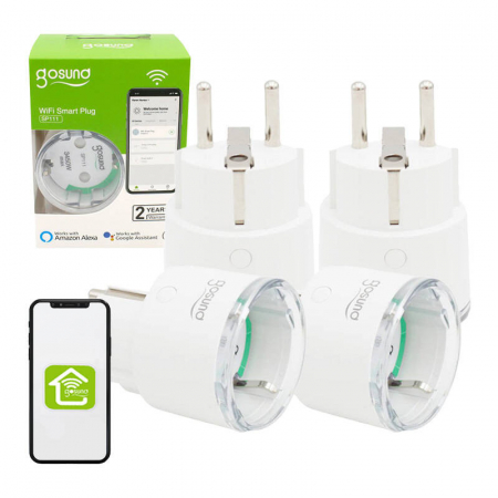Priza inteligenta WiFi Gosund SP111 3680W 16A, Tuya 4-pack [5]