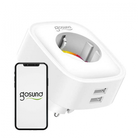 Priza inteligenta WiFi Gosund SP112 2xUSB, 16A, Tuya [4]