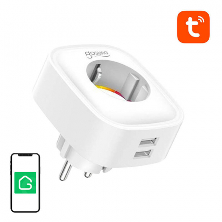 Smart Home Gadget - Priza inteligenta WiFi Gosund SP112 2xUSB, 16A, Tuya