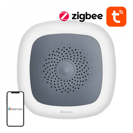 Senzori inteligenti - Senzor inteligent de temperatura si umiditate Zigbee Heiman HS1HT Tuya