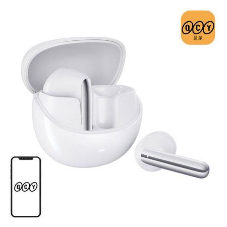 AUDIO & VIDEO - Sluchadla do usi TWS QCY AilyBuds Pro HT10, ANC (biele)