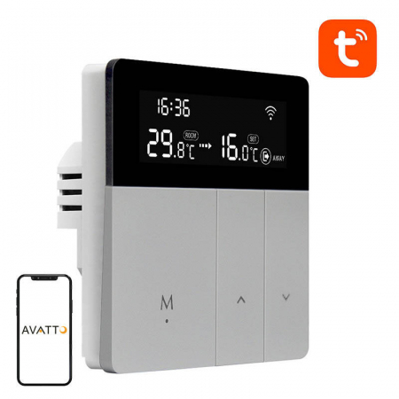 Smart Home Gadget - Termostat inteligent pentru incalzirea apei Avatto WT50 3A Wi-Fi Tuya
